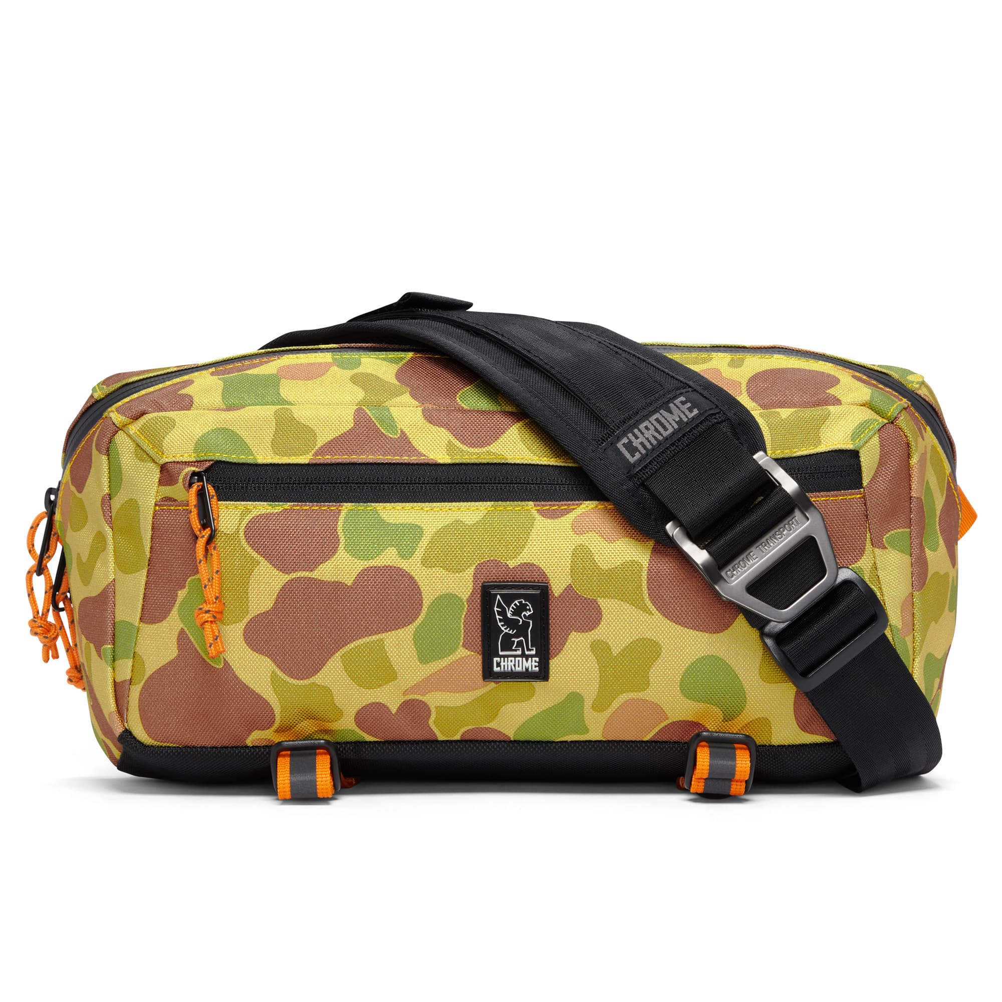 Mini Kadet Sling 5L in duck camo full on front view #color_duck camo