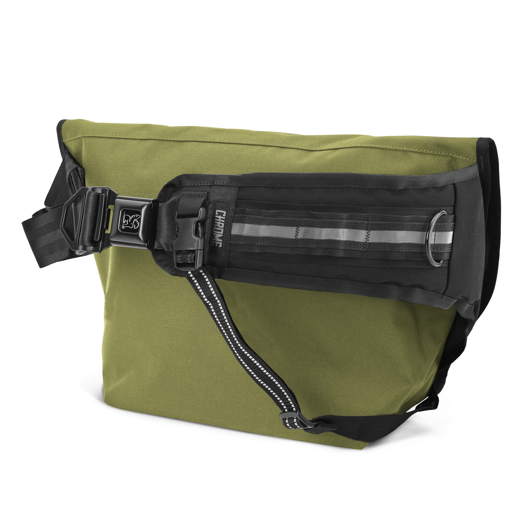 Mini Metro Messenger in green strap view #color_olive branch