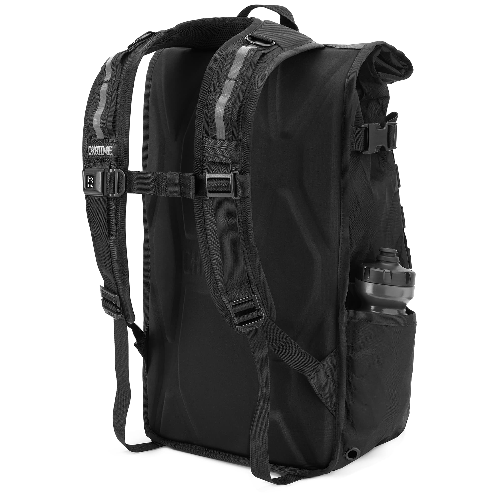 BLCKCHRM Barrage Cargo Backpack harness detail #color_blckchrm