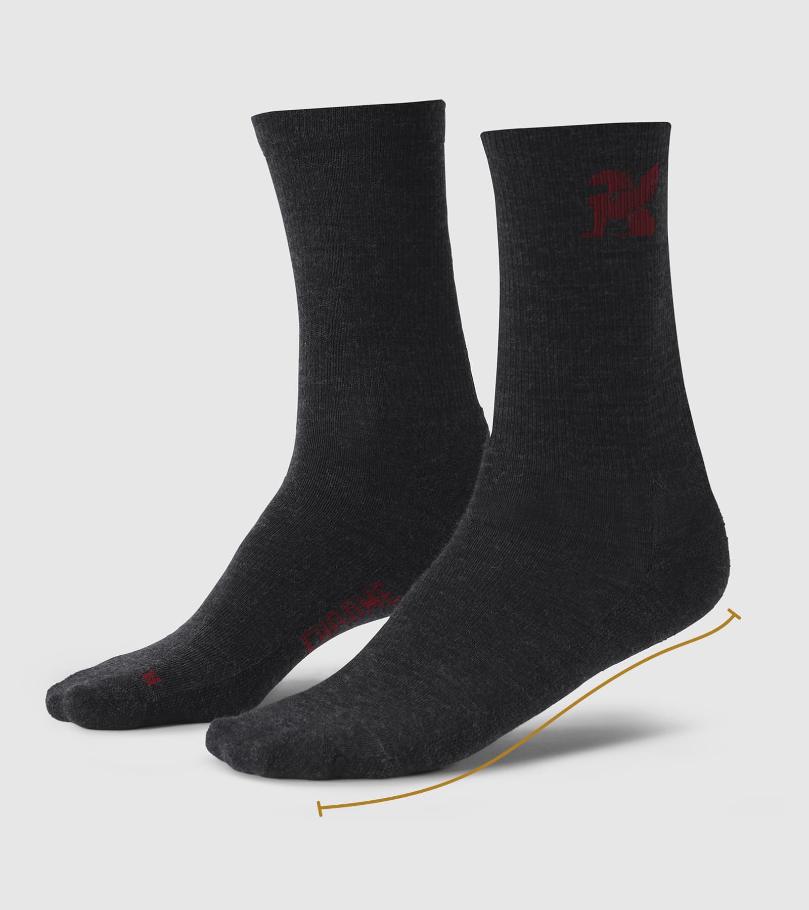 Chrome Industries Socks sizing guide image